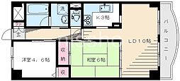 マインドチャージパレス1 2LDKの間取図画像