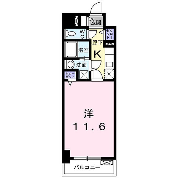 Ｇｒａｎｄ　Ｈｉｌｌｓ 1005｜佐賀県佐賀市大財4丁目(賃貸マンション1K・10階・34.79㎡)の写真 その2