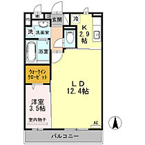 サンハウス　C 210 ｜ 佐賀県佐賀市木原3丁目18番7（賃貸アパート1LDK・2階・45.04㎡） その2