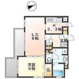 間取図画像 1LDK