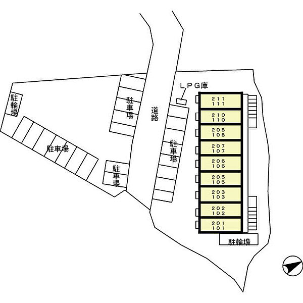 グランモア矢内谷 101｜三重県四日市市大矢知町(賃貸アパート1K・1階・26.27㎡)の写真 その21