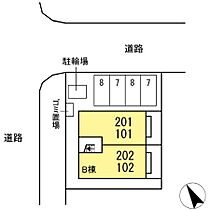 D-chambre北浜町　B 202 ｜ 三重県四日市市北浜町（賃貸アパート1LDK・2階・45.84㎡） その3