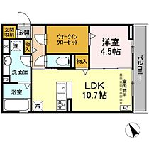 D-chambre北浜町　A 201 ｜ 三重県四日市市北浜町（賃貸アパート1LDK・2階・45.37㎡） その2