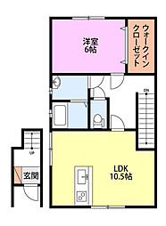 ルナコート 1LDKの間取図画像