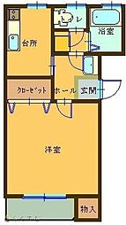 グリーンコタン 1Kの間取図画像