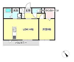 グランツ  ｜ 滋賀県守山市岡町（賃貸アパート1LDK・1階・50.04㎡） その2