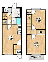 Branche北野A  ｜ 滋賀県栗東市大橋５丁目（賃貸アパート2LDK・2階・59.62㎡） その2