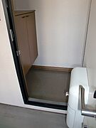 段差の少ない玄関です。