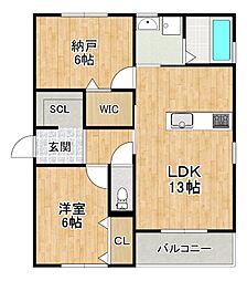 J Bloom 2LDKの間取図画像