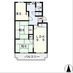APARTMENT311 3DKの間取図画像