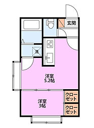 マイスイートホーム 1SKの間取図画像