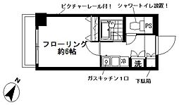 代官山芳和ビル 1Kの間取図画像