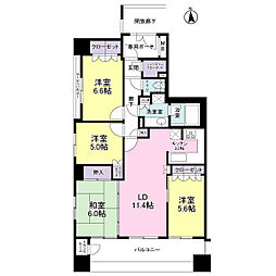 セレーノ福島 4LDKの間取図画像