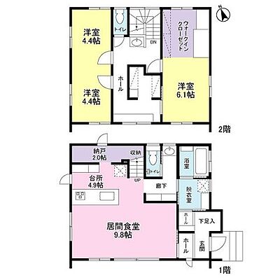 間取り 福島市町庭坂柿ノ下　中古戸建