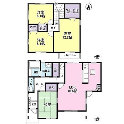 間取り -飯坂町下川原-中古戸建