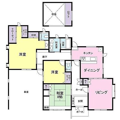 間取り -福島市松山町-　中古平屋一戸建