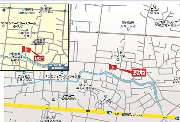 地図を拡大表示