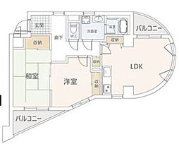 LEREVE金町 2LDKの間取図画像