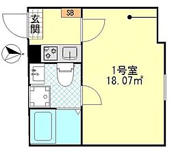 京成本線 堀切菖蒲園駅 徒歩10分の賃貸アパート 2階1Kの間取り