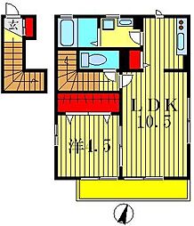 シャルマン 1LDKの間取図画像