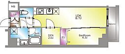 足立区西新井栄町3丁目マンション 1SLDKの間取図画像