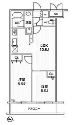 ライムレジデンス曳舟 2LDKの間取図画像