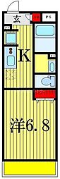 リブリ・立石 1Kの間取図画像