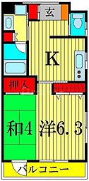 さくら弐番館 2Kの間取図画像