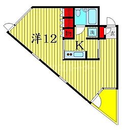 F.R.M.ビル ワンルームの間取図画像