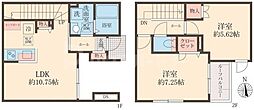 モンシャン 2LDKの間取図画像
