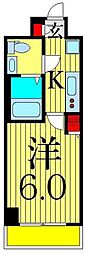 ジェノヴィアお花茶屋2スカイガーデン 1Kの間取図画像