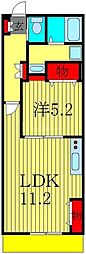 ネオ和光 1LDKの間取図画像