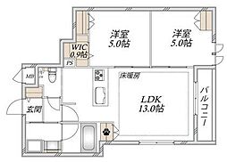 Aoto NANA 2LDKの間取図画像