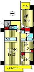 PRIMEURBAN亀有 3LDKの間取図画像