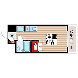 モンシェール新小岩 ワンルームの間取図画像
