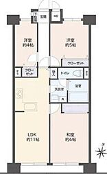 グリーンパーク金町 3LDKの間取図画像