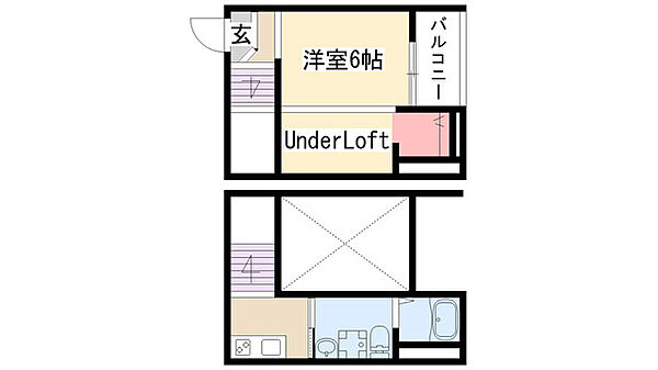 ラ・フォート(ラフォート) 103｜愛知県名古屋市守山区廿軒家(賃貸アパート1R・1階・22.41㎡)の写真 その2