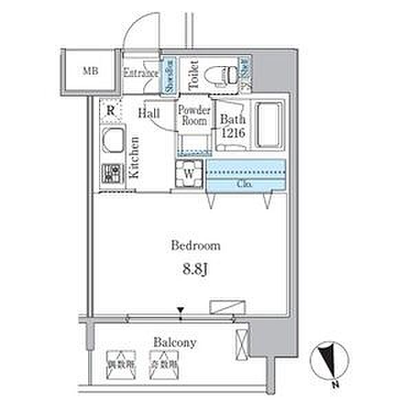 ルーエ池下 504｜愛知県名古屋市千種区池下１丁目(賃貸マンション1K・5階・29.14㎡)の写真 その2