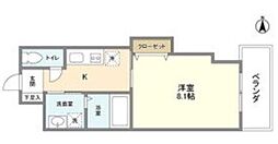 エルメディオ千種 1Kの間取図画像