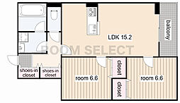 AVANCEISSHA 2LDKの間取図画像