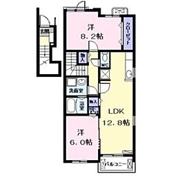 マグノリアY・M1 2LDKの間取図画像