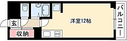 アクセス高辻 1Kの間取図画像