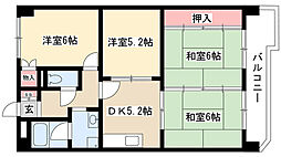 サンシティー小幡 4DKの間取図画像