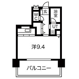 CASTELLOASSO 1Kの間取図画像
