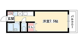 グリーンヒルズ藤ケ丘N 1Kの間取図画像