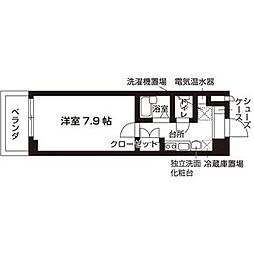 アル・ソーレ上前津 1Kの間取図画像