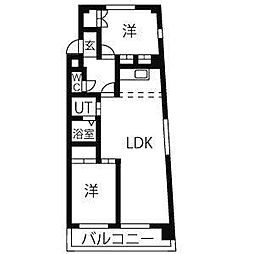 ファミールT・J 2LDKの間取図画像
