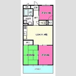 メゾンルミエール 3LDKの間取図画像