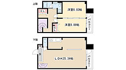 RESIDIA東桜2 2LDKの間取図画像