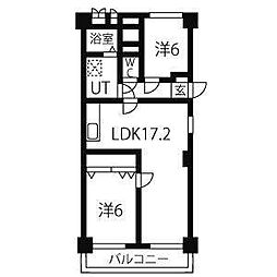 STプラザゴキソ 2LDKの間取図画像